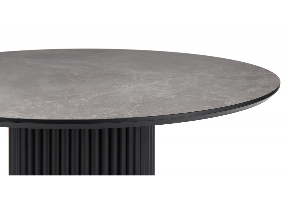 фото керамический стол 110 woodville барел dolmen cris sahara / черный 625654 | 220svet.ru