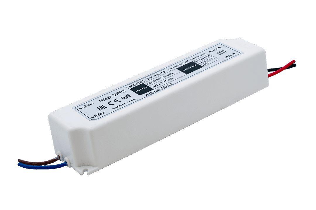 фото блок питания swg 12v 75w ip67 6,5a lv-75-12 000103 | 220svet.ru