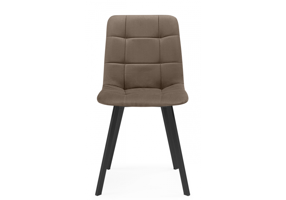 фото стул на металлокаркасе woodville чилли коричневый / черный 631644 | 220svet.ru