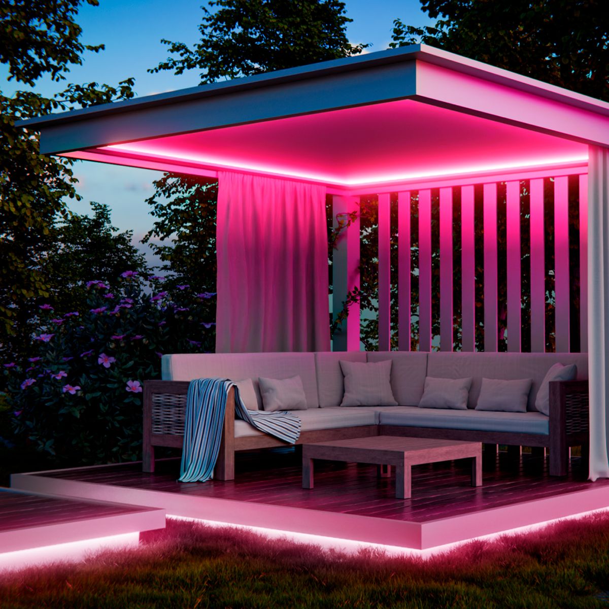 фото светодиодный неон apeyron 10w/m 120led/m 2835smd розовый 5m 17-305 | 220svet.ru