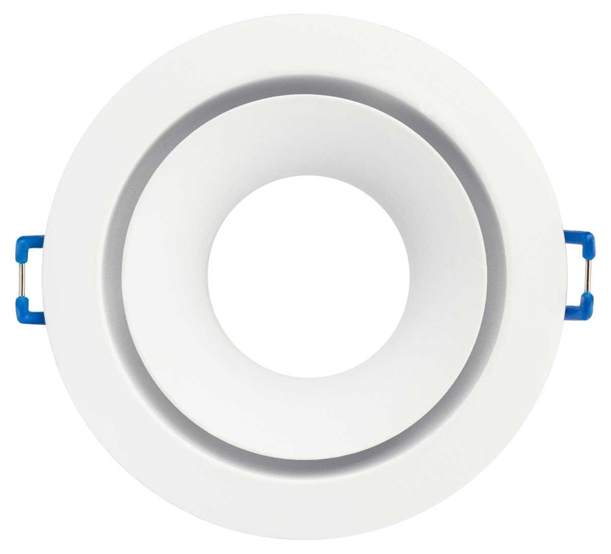 фото светильник встраиваемый алюминиевый эра kl100 wh под лампу mr16 gu5.3 белый б0055584 | 220svet.ru
