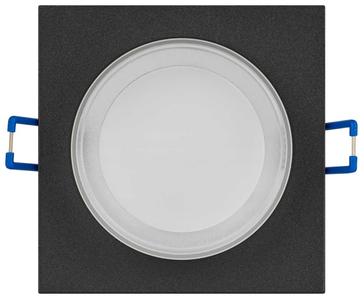 фото светильник встраиваемый декоративный эра dk108 bk под лампу mr16 gu5.3 черный б0058399 | 220svet.ru