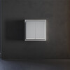Миниатюра фото клавиши для выключателя/переключателя двухклавишного с подсветкой voltum s70 vls000416 (серый) | 220svet.ru