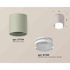 Миниатюра фото комплект накладного светильника ambrella light techno spot xs7724016 sgr/fr/cl серый песок/белый матовый/прозрачный (c7724, n7160) | 220svet.ru
