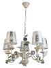 Миниатюра фото подвесная люстра toplight madlyn tl5630d-05wh | 220svet.ru