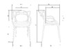 Миниатюра фото стул обеденный набор 4шт dobrin masters lmzl-pp601-n4_p-r-05-12193 | 220svet.ru
