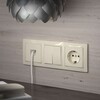 Миниатюра фото розетка с заземлением безвинтовой зажим werkel слоновая кость w1171303 | 220svet.ru