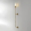 Миниатюра фото бра crystal lux simply ap1.2 brass | 220svet.ru