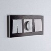 Миниатюра фото выключатель двухклавишный проходной werkel серебряные w1122006 | 220svet.ru