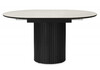 Миниатюра фото керамический стол раскладной woodville лорен 100(140) capmen light gray / черный 664693 | 220svet.ru