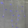 Миниатюра фото гирлянда бахрома 4,9 x 0,5 м синяя 220в, 240 led, провод прозрачный пвх, ip54 ltc pil240-10-2b | 220svet.ru