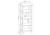 Миниатюра фото стеллаж woodville джастин дуб белый exclusive 564842 | 220svet.ru