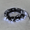 Миниатюра фото гирлянда нить с контроллером 10м белая 220в, 100 led, провод черный пвх, ip20 ltc pst100f8-11-2w | 220svet.ru