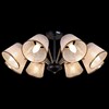 Миниатюра фото потолочная люстра illumico il0344-8csq-79 bk ab | 220svet.ru