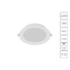 Миниатюра фото встраиваемый светильник arte lamp quick a8418pl-1wh | 220svet.ru