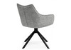 Миниатюра фото стул на металлокаркасе поворотный woodville denever gray / black 15836 | 220svet.ru