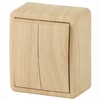 Миниатюра фото переключатель двухклавишный эра 10ax 250v 11-1204-11 б0020665 | 220svet.ru