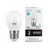 Миниатюра фото лампа светодиодная gauss e27 12w 4100k матовая 53222 | 220svet.ru