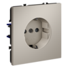 Миниатюра фото розетка встраиваемая с заземлением и защитными шторками, 16а voltum s70 vls040203 (кашемир) | 220svet.ru