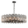 Миниатюра фото подвесная люстра delight collection d8524p/l black/clear | 220svet.ru