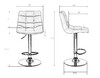 Миниатюра фото стул барный dobrin tailor lm-5017-n_ch-m_v-mj9-117-11071 | 220svet.ru