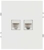 Миниатюра фото розетка эра arktik 16-3108-01 информационная двойная 2xrj45 белый б0070484 | 220svet.ru