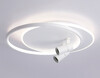 Миниатюра фото настенно-потолочный светодиодный светильник с пультом ду ambrella light comfort fl51391 | 220svet.ru
