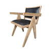Миниатюра фото полукресло roomers furniture hdc5805-oak/cp155 | 220svet.ru