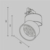 Миниатюра фото трековый трехфазный светодиодный светильник maytoni alfa trinity tr199-3-15w2.7k-m-w | 220svet.ru