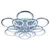 Миниатюра фото потолочная светодиодная люстра profit light 8000/6+6 chr | 220svet.ru
