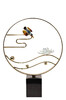 Миниатюра фото декор настольный с цветком и птичкой garda decor 55rd6140 | 220svet.ru
