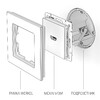 Миниатюра фото розетка hdmi werkel черные матовый w1186008 | 220svet.ru