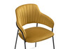 Миниатюра фото стул на металлокаркасе woodville инклес желтый / черный глянец 483856 | 220svet.ru