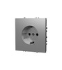 Миниатюра фото розетка встраиваемая с заземлением 16а voltum s70 vls040104 (шелк) | 220svet.ru