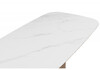Миниатюра фото керамический стол woodville эллипсо 200х90 snow white / дуб американский 664910 | 220svet.ru