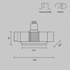 Миниатюра фото встраиваемый светильник maytoni neo dl139-gu10-bs | 220svet.ru