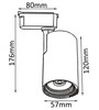 Миниатюра фото трековый светильник однофазный crystal lux clt 0.31 007 10w wh | 220svet.ru