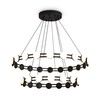 Миниатюра фото подвесная люстра сетодиодная freya collar fr6180pl-l70b | 220svet.ru