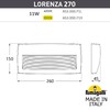Миниатюра фото светильник для подсветки лестниц накладной fumagalli lorenza 270 as3.000.000.bxp1l | 220svet.ru