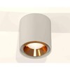 Миниатюра фото комплект накладного светильника ambrella light techno spot xs7724004 sgr/pyg серый песок/золото желтое полированное (c7724, n7034) | 220svet.ru