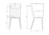 Миниатюра фото набор 2 шт стул обеденный dobrin theo lmzl-pp687-n2-13358 | 220svet.ru