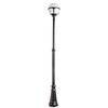 Миниатюра фото садово-парковый светильник arte lamp monaco a1497pa-1bk | 220svet.ru