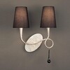 Миниатюра фото бра mantra paola painted silver 3537 | 220svet.ru