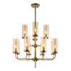 Миниатюра фото подвесная люстра indigo 13014/12r brass v000254 | 220svet.ru