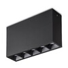 Миниатюра фото потолочный светодиодный светильник ideal lux lika 10w surface bk | 220svet.ru