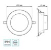 Миниатюра фото встраиваемый светодиодный светильник gauss elementary downlight 999420207 | 220svet.ru