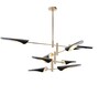 Миниатюра фото потолочная люстра на штанге inodesign beam black 54.428 | 220svet.ru