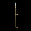 Миниатюра фото бра crystal lux simply ap1.2 brass | 220svet.ru