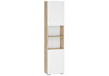 Миниатюра фото стеллаж woodville алетра дуб крафт серый / глянец белый 580874 | 220svet.ru