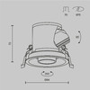 Миниатюра фото встраиваемый светильник maytoni focus led mini dl127-8w3k-w | 220svet.ru